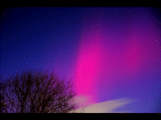 New Year aurora clip