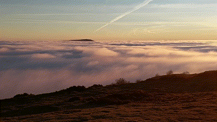 Rolling fog from the Wrekin
